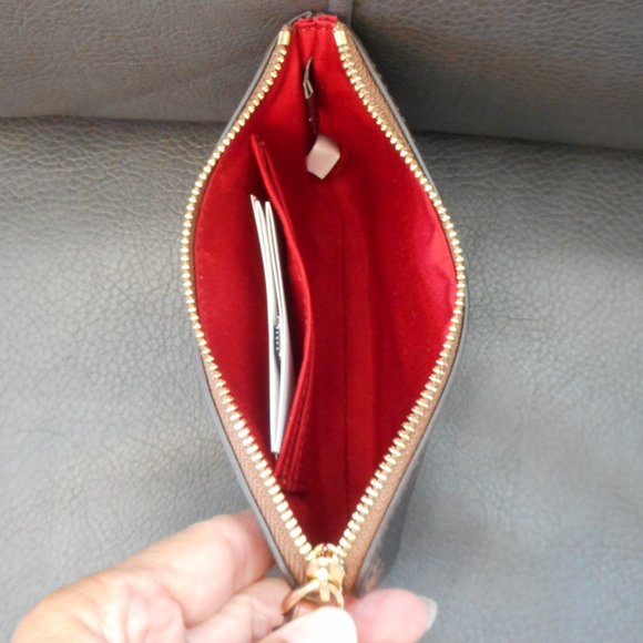 Coach Horse & Carriage Corner Zip Wristlet, Brown - Picture 3 of 4